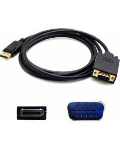 AddOn 5-Pack of 3ft DisplayPort Male to VGA Male Black Adapter Cables - 100% compatible and guaranteed to work