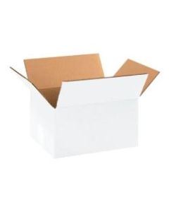 Office Depot Brand Corrugated Boxes 11 1/4in x 8 3/4in x 6in, White, Bundle of 25