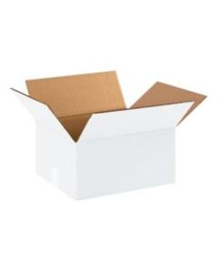 Office Depot Brand White Corrugated Cartons 12in x 10in x 6in, Bundle of 25