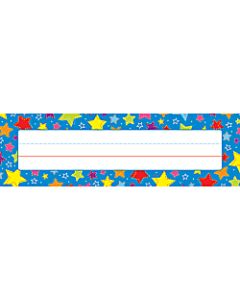 Carson-Dellosa Desk Nameplates, 9 1/2in x 3in, Stars, Pack Of 36