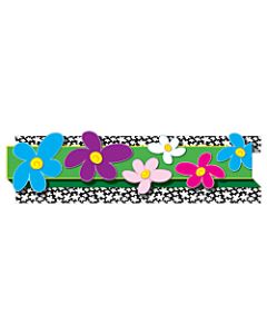 Carson-Dellosa Pop-Its Borders - Flower, 3inH x 36inL, Pack Of 8