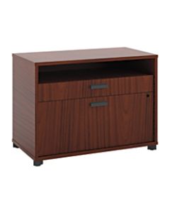 basyx by HON Manage 30inW Lateral 2-Drawer File Cabinet, Metal, Chestnut