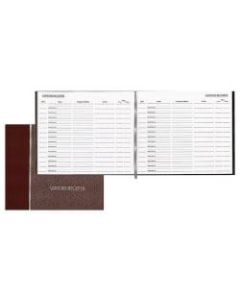 Avery Hardcover Visitor Register, 10 1/2in x 8in, Burgundy