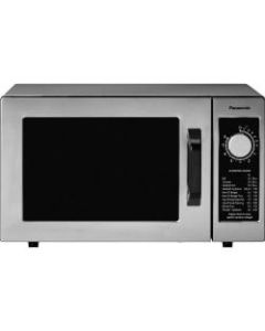 Panasonic 1000 Watt Commercial Microwave Oven NE-1025F - Single - 5.98 gal Capacity - Microwave - 1000 W Microwave Power - 120 V AC - Stainless Steel - Countertop - Stainless Steel