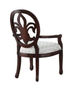 Powell Lawrence Accent Chair, Gray/Espresso