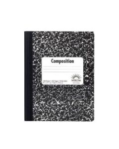 Composition Book, 7-1/2in x 9-3/4in, Wide-Rule, 100 Sheets