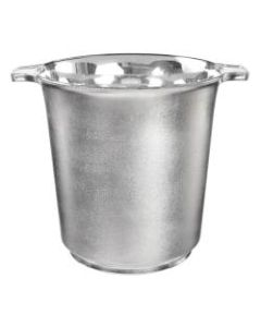 Amscan Plastic Ice Buckets, 8-1/2in x 8in, Silver, Set Of 2 Buckets