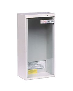 Extinguisher Cabinets, Surface Mount, Steel, Tan, 20 lb or 2.5 gal