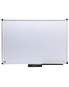 Smead Justick Non-Magnetic Dry-Erase Whiteboard, 36in x 24in, Aluminum Frame With Silver Finish