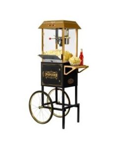 Nostalgia Electrics NKPCRT10 Vintage Professional Popcorn Cart, Black