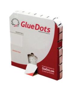Glue Dots Super High Tack Glue Dots, Medium Profile, 1/2in, Clear, Pack Of 2,000