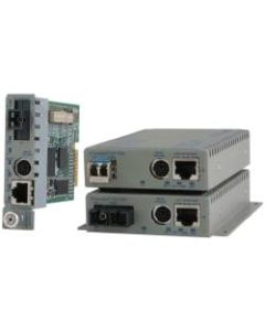 Omnitron Systems iConverter GX/TM2 Media Converter - 1 x Network (RJ-45) - 1 x SC Ports - 10/100/1000Base-T, 1000Base-X - Internal