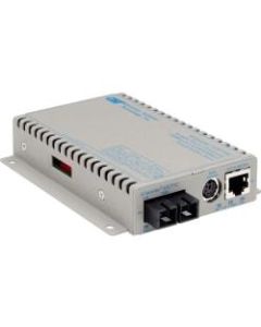 Omnitron Systems iConverter GX/TM2 Media Converter - 1 x Network (RJ-45) - 1 x SC Ports - 10/100/1000Base-T, 1000Base-X - Wall Mountable