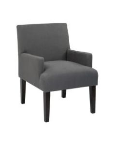 Ave Six Work Smart Main Street Guest Chair, Woven Charcoal/Black