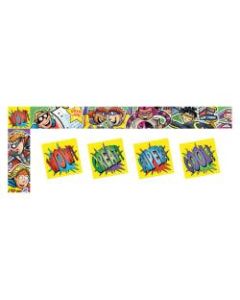 North Star Teacher Resource All-Around-The-Board Trimmer Set, 3in x 39in, Superheroes