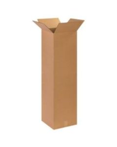 Office Depot Brand Tall Corrugated Boxes, 14in x 14in x 48in, Kraft, Bundle of 10