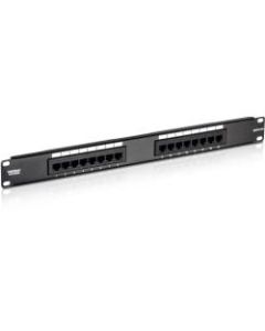 TRENDnet 16-Port Cat5/5e Unshielded Patch Panel, TC-P16C5E, Wallmount or Rackmount, 1U 19in , 100Mhz Connection, Ethernet/Fast Ethernet/Gigabit Ethernet (1000Base-T), Cat3/Cat4/Cat5 Compatible - Cat5/5e 16-port Unshielded Patch Panel