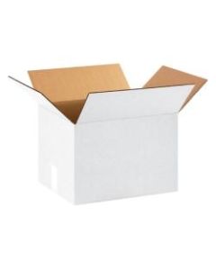 Office Depot Brand White Corrugated Boxes 15in x 12in x 10in, Bundle of 25