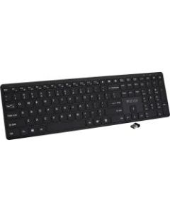 V7 Bluetooth Keyboard KW550USBT 2.4GHZ Dual Mode, English QWERTY - Black - Wireless Connectivity - Bluetooth/RF - 2.40 GHz - USB Interface - English - QWERTY Layout - Scissors Keyswitch - AAA Battery Size Supported - Black