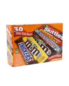 M&Ms Mars One Stop Variety Pack, Pack Of 30