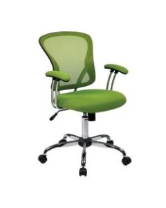 Office Star Avenue Six Juliana Mesh Task Chair, Green/Silver