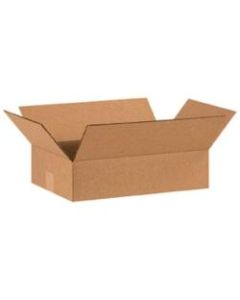 Office Depot Brand Flat Corrugated Boxes, 16in x 10in x 4in, Kraft, Bundle of 25