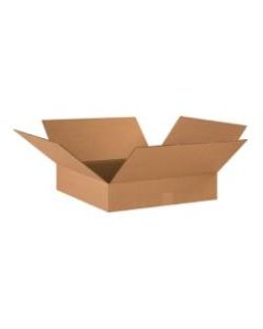 Office Depot Brand Flat Corrugated Boxes 17in x 17in x 4in, Bundle of 25