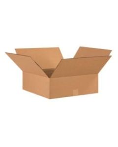 Office Depot Brand Flat Corrugated Boxes, 17in x 17in x 6in, Kraft, Bundle of 20