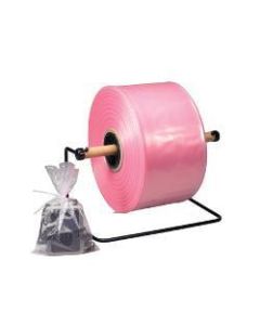 Partners Brand Anti-Static Poly Tubing, 2 Mil, 4in x 2150ft, Pink, 1 Roll