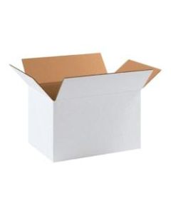 Office Depot Brand Corrugated Boxes 17 1/4in x 11 1/4in x 10in, White, Bundle of 25