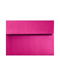 LUX Invitation Envelopes, #4 Bar (A1), Gummed Seal, Hottie Pink, Pack Of 1,000