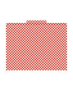 Barker Creek Tab File Folders, 8 1/2in x 11in, Letter Size, Red Check, Pack Of 12