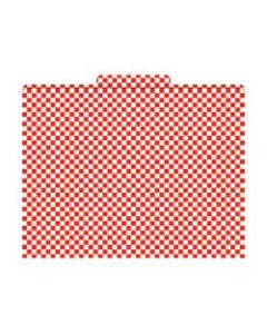 Barker Creek Tab File Folders, 8 1/2in x 11in, Letter Size, Red Check, Pack Of 12