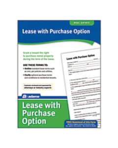 Adams Lease With Purchase Option