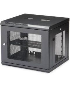 StarTech.com 9U Wallmount Server Rack Cabinet - Wallmount Network Cabinet - Up to 20.8 in. Deep - Use this wall-mounted network cabinet to mount your server or networking equipment to the wall - Save space with a 9U wall mount server cabinet