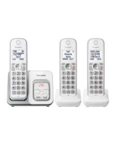 Panasonic DECT 6.0 Cordless Telephone With Answering Machine, 3 Handsets, KX-TGD533W