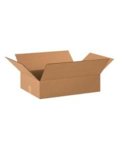 Office Depot Brand Flat Corrugated Boxes, 20in x 14in x 4in, Kraft, Bundle of 25