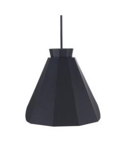 Southern Enterprises Millie Metal Pendant Lamp, 8-3/4inW, Matte Black