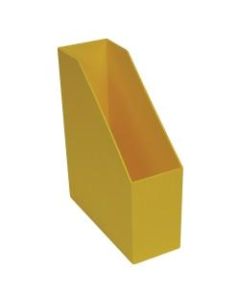 Romanoff Magazine Files, 9 1/2inH x 3 1/2inW x 11 1/2inD, Yellow, Pre-K - Grade 8, Pack Of 3