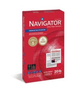 Soporcel Navigator Premium Multi-Use Paper, Legal Size (8 1/2in x 14in), 20 Lb, Ream Of 500 Sheets, Case Of 10 Reams