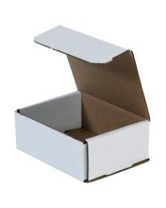 Office Depot Brand Corrugated Mailers 8in x 7in x 2in, White, Bundle of 50