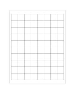 Office Depot Brand Inkjet/Laser Labels, LL104, Rectangular, 1in x 1in, White, Case Of 8,000