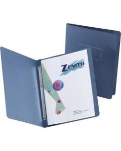 TOPS Presslock Letter Report Cover - 8 1/2in x 11in - 500 Sheet Capacity - 2 x Prong Fastener(s) - 3in Fastener Capacity for Folder - Leatherette Paper - Dark Blue - 0% - 25 / Box
