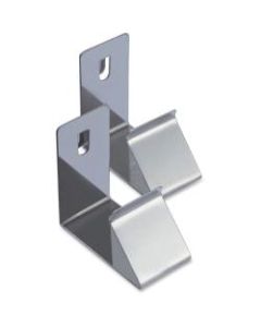 Lorell Cubicle Partition Hanger Set - for Garment, Bag - Metal - Silver - 2 / Set