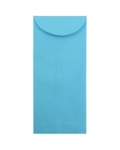 JAM Paper Policy Envelopes, #14, Gummed Seal, 30% Recycled, Blue, Pack Of 25