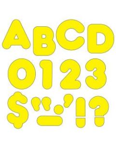 TREND Ready Letters, Casual Uppercase, 3in, Yellow, Pack Of 124