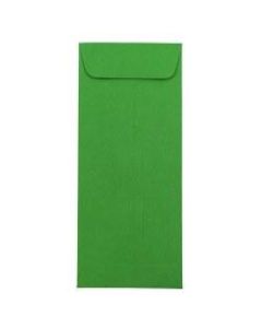 JAM Paper #10 Policy Envelopes, Gummed Seal, 30% Recycled, Green, Pack Of 25