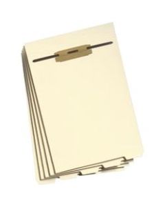 Smead End-Tab Folder Dividers With Fasteners, Letter Size, Manila, Box Of 50