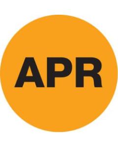 Tape Logic Orange - "APR" Months of the Year Labels 1in, DL6726, Roll of 500