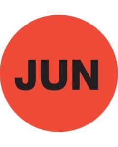 Tape Logic Red - "JUN" Months of the Year Labels 1in, DL6728, Roll of 500